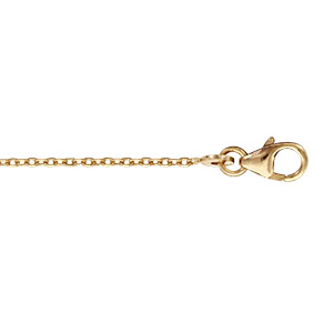 CHAINE FORCAT 1.2MM 50CM PLAQUÉ OR