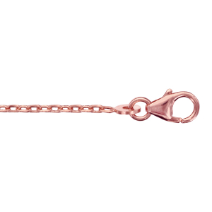 CHAINE FORCAT 1.6MM 40CM PLAQUÉ OR ROSE