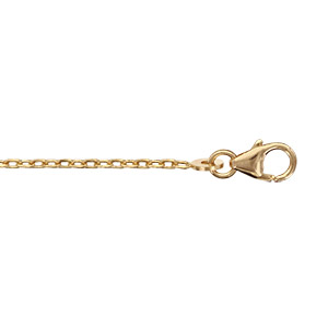 CHAINE FORCAT 1.6MM 45CM PLAQUÉ OR