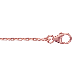 CHAINE FORCAT 1.6MM 45CM PLAQUÉ OR ROSE
