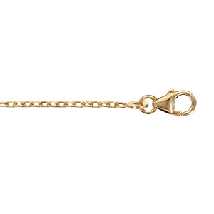 CHAINE FORCAT 1.6MM 50CM PLAQUÉ OR