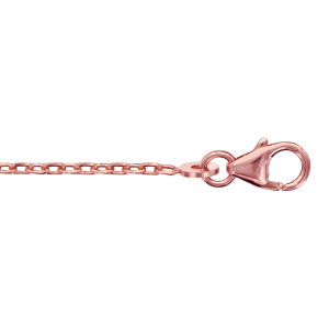 CHAINE FORCAT 1.6MM 50CM PLAQUÉ OR ROSE