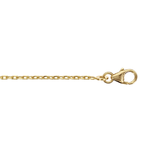CHAINE FORCAT 1.6MM 60CM PLAQUÉ OR
