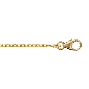 CHAINE FORCAT 1.6MM 70CM PLAQUÉ OR