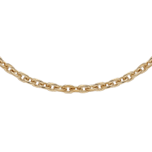 CHAINE FORCAT 1.6MM PLAQUÉ OR 38CM