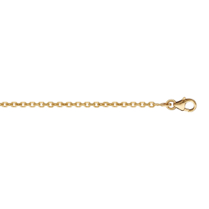 CHAINE FORCAT 2MM 45CM PLAQUÉ OR