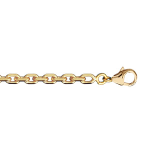 CHAINE FORCAT 3MM 70CM PLAQUÉ OR