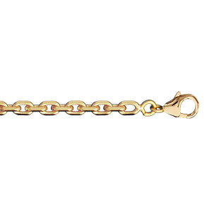 CHAINE FORCAT 3MM 55CM PLAQUÉ OR