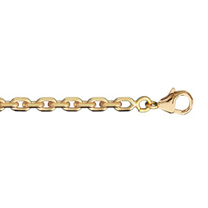 CHAINE FORCAT 3MM 60CM PLAQUÉ OR