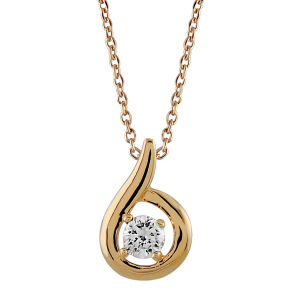 COLLIER PLAQUÉ OR PENDENTIF PIERRE BLANCHES SYNTHETIQUE  42CM