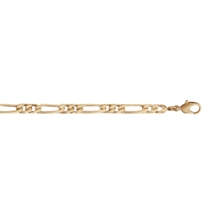 BRACELET 1+2 3MM 18CM PLAQUÉ OR