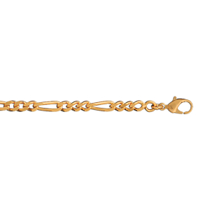 BRACELET 1+3 3MM 18CM PLAQUÉ OR