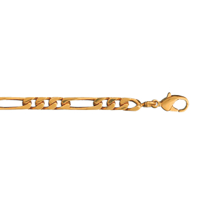 BRACELET 1+3 4MM 18CM PLAQUÉ OR.