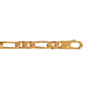 BRACELET 1+2 6MM 21CM PLAQUÉ OR.