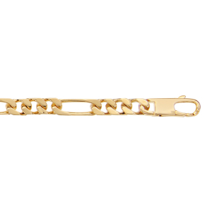 BRACELET 1+3 6MM 21CM PLAQUÉ OR