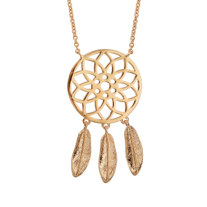 COLLIER PLAQUÉ OR ATTRAPE REVE 40+4CM