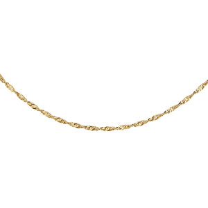 CHAINE PLAQUÉ OR SINGAPOUR 40CM
