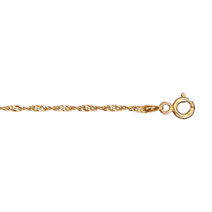 BRACELET PLAQUÉ OR SINGAPOUR 18CM