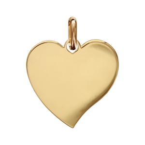 PENDENTIF PLAQUÉ OR COEUR PETIT MODELE 21MM