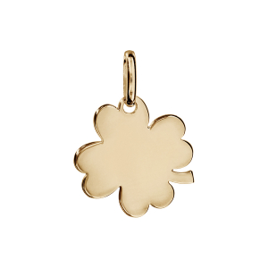 PENDENTIF PLAQUÉ OR TREFLE PETIT MODELE 16X16
