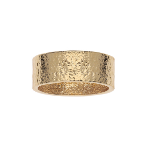 BAGUE PLAQUÉ OR RUBAN FINITION ANTIQUE