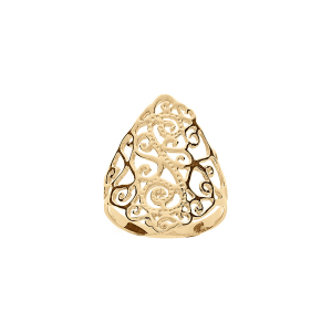 BAGUE PLAQUÉ OR FILIGRANNE