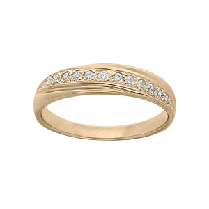 BAGUE PLAQUÉ OR GRAND DIAMETRE OXYDES BLANCS SERTIS