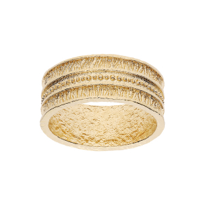 BAGUE PLAQUÉ OR LARGE