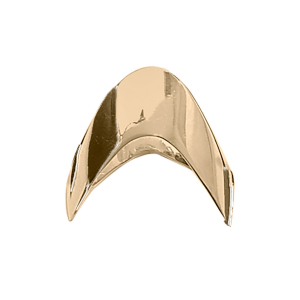 BAGUE PLAQUÉ OR FORME V