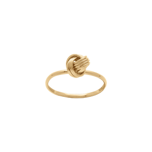 BAGUE PLAQUÉ OR NOEUD D'AMOUR