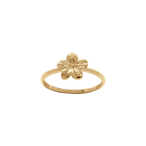 BAGUE PLAQUÉ OR FLEUR