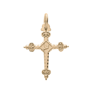 PENDENTIF PLAQUÉ OR CROIX DE SAVOIE PETIT MODELE 22 mm x 18 mm