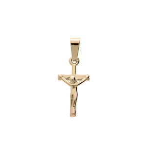 PENDENTIF PLAQUÉ OR CHRIST DIM 15 X 9 MM