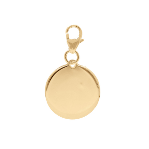 CHARM'S PLAQUÉ OR CHARM'S ROND A GRAVER
