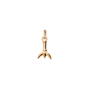 PENDENTIF PLAQUÉ OR PLATINÉ PETIT MODELE TRIDENTITE CAMARGUAIS ET FER A CHEVAL DIM 15 X 10 MM