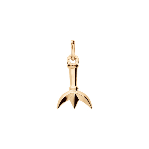 PENDENTIF PLAQUÉ OR PLATINÉ  GRAND MODELE TRIDENTITE CAMARGUAIS ET FER A CHEVAL DIM 24 X 15 MM