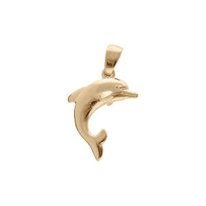PENDENTIF PLAQUÉ OR DAUPHIN
