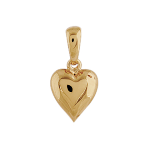 PENDENTIF PLAQUÉ OR COEUR