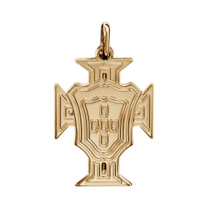 PENDENTIF PLAQUÉ OR CROIX PORTUGAL PETIT MODELE