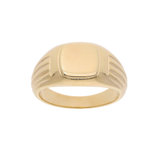 CHEVALIERE PLAQUÉ OR MOYEN PLATEAU CADRE + GODRONS