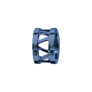 CHARMS ACIER ET PVD BLEU ANNEAU AJOURE