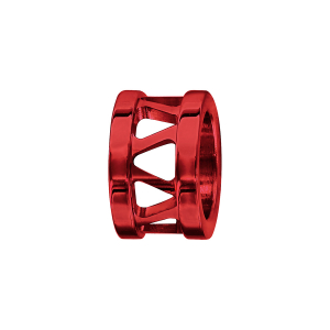 CHARMS ALUMINIUM ANODISE ROUGE ANNEAU AJOURE