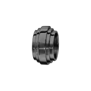 CHARMS ACIER ET PVD NOIR FORME GODRON