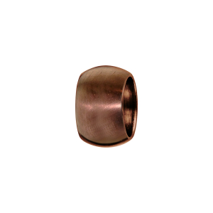 CHARMS ACIER ET PVD MARRON ANNEAU BOMBE LISSE