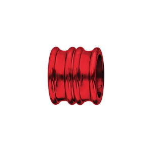 CHARMS ALUMINIUM ANODISE ROUGE FORME DOUBLE ANNEAU