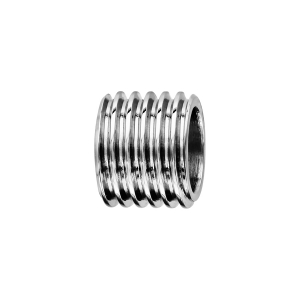 CHARMS ACIER FORME TUBE MOTIF RAINURE