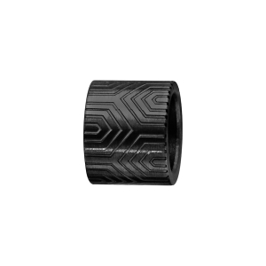 CHARMS ACIER PVD NOIR FORME TUBE MOTIF AZTEQUE
