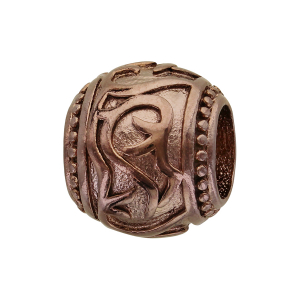 CHARMS ACIER ET PVD MARRON BOULE MOTIF TRIBAL