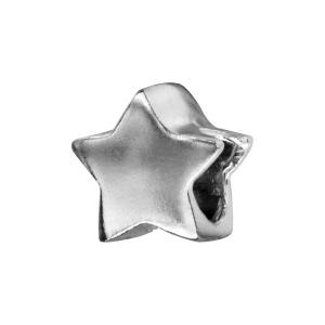 CHARMS COULISSANT ARGENT RHODIÉ ETOILE