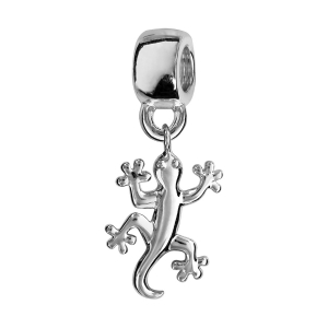 CHARMS COULISSANT ARGENT RHODIÉ SUSPENDU SALAMANDRE